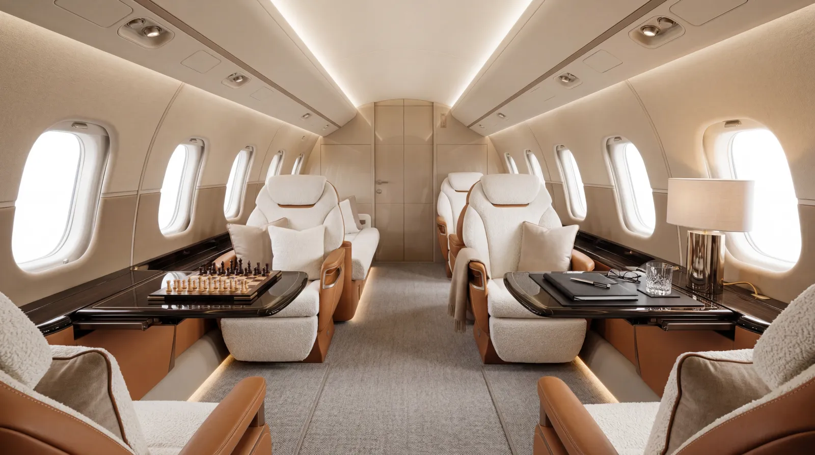 Private Jet Interior