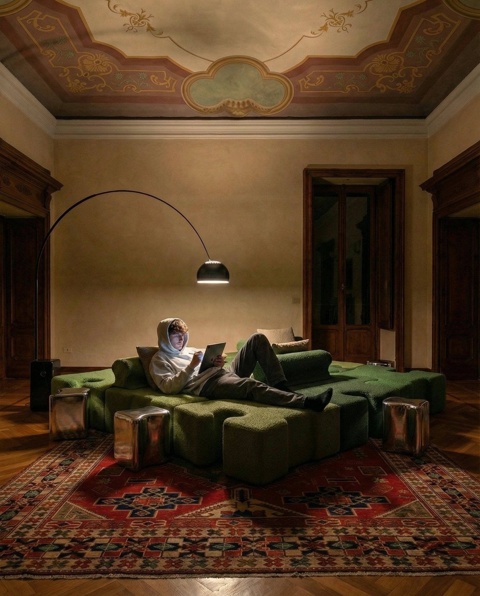 Puzzle Sofa — lifestyle reading