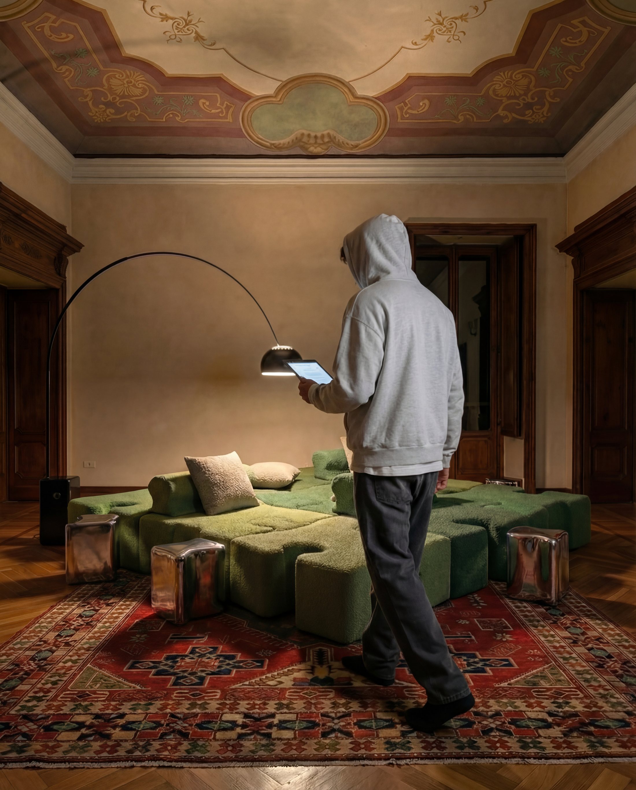 Puzzle Sofa — lifestyle standing